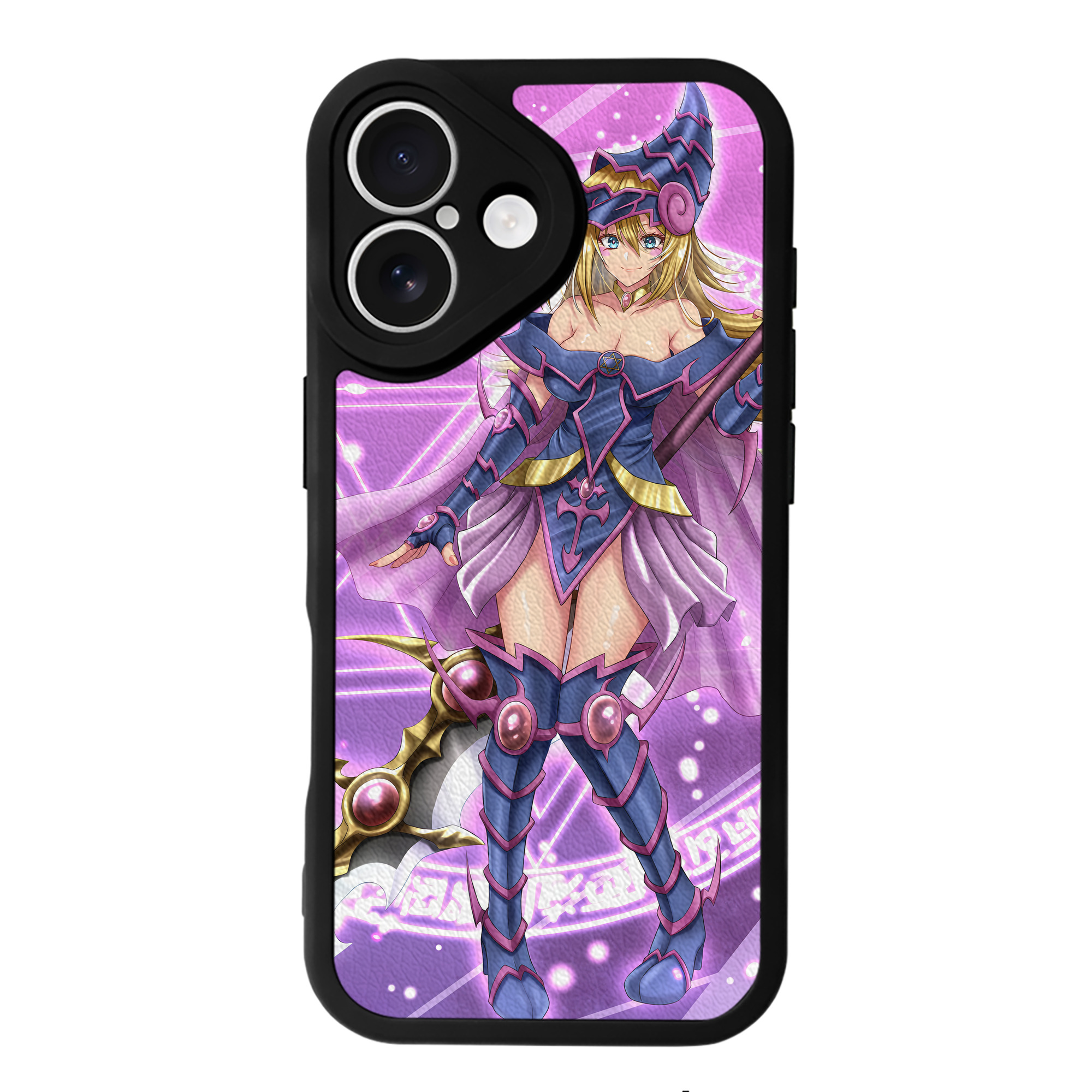 （画像用） 遊☆戯☆王 Yu-Gi-Oh! 【iPhone 16シリーズ対応】シリコンスマホケース（レザー調） 材質：シリコン